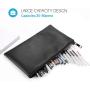 Gelory Large Capacity Pencil Bag Pen Case Student Stationery Pouch Zipper Closure Soft PU Leather Pencil Pouch