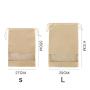 Gelory New Style Cotton And Linen Beam Shoe Bag Large Capacity Travel Waterproof Storage Shoe Bag Transparent Dustproof Shoe Bag