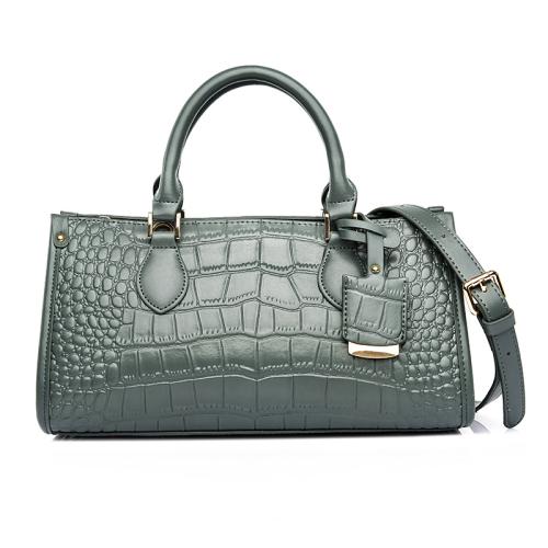 Crocodile Pattern Women Fashion Handbags Green PU Wholesale Women Handbags Pillow Shaped Designer Handbag Wholesale