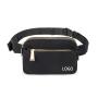 custom water proof metal zipper fanny pack black waist belt pouch pocket nylon Large 2L athletica everywhere belt bag