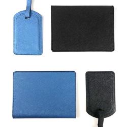 ZR552 New PU Cross Pattern Passport Bag Baggage Tag Travel Document Luggage Tag Passport Cover Multi Card Wallet Passport Clip