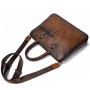 Custom 2024 Vegetable Tanned Genuine Leather Mens Bag Low MOQ Retro Briefcases Bags For Men