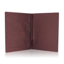 Custom Logo Hot Sale Business hotel menu clip PU leather 4-hole ring binder folder A4 size note book