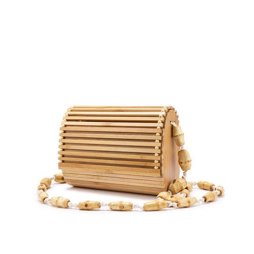 Lovevook 2022 Summer Purses Bamboo Basket Bag for Ladies Beach Travel Shoulder Handbags High Quality Women's Messenger Bags