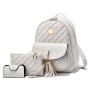 2022 Fashion latest designers women black leather cute laptop women's backpacks for college girls