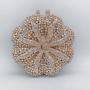 Competitive Price ChinaManufacture Luxury  Pumpkin Purse Handbag Crystal Evening Clutch Rhinestone Clutch Bag Crystal