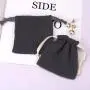 High Quality Gauze Cotton Fabric Gift Soap Packaging Bag Soft Cotton Gift Drawstring Dust Pouch