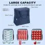 Gelory Reusable Cooler Tote Lunch Bag Easy Clean for Work Picnic Travel Keep Food Fresh Lunch Bag Box