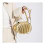 Custom Tote bag shell ocean modeling PU portable decorative zipper single shoulder chain niche design plus logo