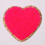 New Product Factory Classic Lovely Heart Bright Colors Cute DIY Embroidery Patches Chenille Letter Patches