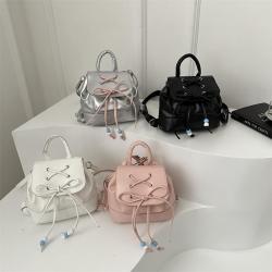 Ballet Style Bowknot Shoulder Bags Ladies 2024 New Girls Cute Backpack Students Lightweight Travel Backpacks