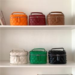 New Design Women Small Crossbody Purses Circle Designs Pu Leather Side Shoulder Chain Mini Hand Bags