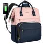 LOVEVOOK 14 15.6 17 Business Backpacks Travel Bags Student Bookbag Teacher Work Backpack with USB Port Laptop Backpack for Women