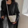 Cheap Women Woven Bucket Bags Small Shoulder Women Handbags Ladies Casual Crossbody Phone Beach Bag Wholesale