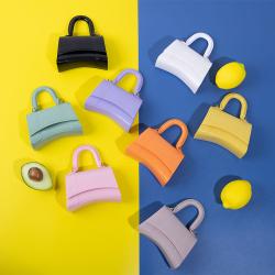 Children's Mini Bags Pure Color Children's Handbags Ladies HandBags Glossy Crossbody Bag Chain Fashion Bags Ry720061