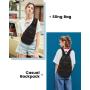LOVEVOOK Sucipi Convertible Crossbody  bags fashion Trendy Shoulder Bag  for women men Daypack small travel Hiking sling bags