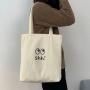 bag wholesale handbag factory custom bags Environmental Protection Large Capacity Shopping Bag Pure Color Student Schoolbag Girl