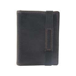 Flexible Elastic Card Wallet Minimalist Wallet For Men Slim Elastic Trifold Wallet Leather Men