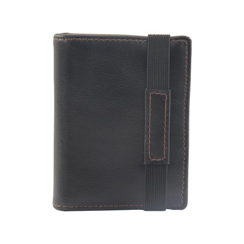 Flexible Elastic Card Wallet Minimalist Wallet For Men Slim Elastic Trifold Wallet Leather Men