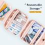 LOVEVOOK New Fashion Travel PVC Cosmetic Bags Portable Hanging Hook Women Toiletry Organizer Storage Makeup Bag Bath Wash Pouch