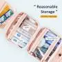 LOVEVOOK New Fashion Travel PVC Cosmetic Bags Portable Hanging Hook Women Toiletry Organizer Storage Makeup Bag Bath Wash Pouch