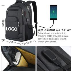customizable waterproof anti thief back bag bagpack with usb carry on rucksack smart laptop backpacks mochilas