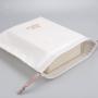 High Quality White Cotton Dust Bag For Skincare Products Custom Logo Drawstring Cosmetic Makeup Muslin Pouch