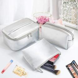 3 Piece Makeup Bag Private Label Clear Cosmetic Box Packed Kids Makeup Kit Box For Professionals Full Set With Makeup Item