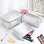 3 Piece Makeup Bag Private Label Clear Cosmetic Box Packed Kids Makeup Kit Box For Professionals Full Set With Makeup Item
