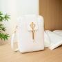 Fashion Tassel Women's Messenger Bag 2024 Solid Pu Leather Single Shoulder Crossbody Bag Zipper Small Purse Phone Bags for Women