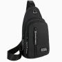 Gelory Travel Water Resistant Sling Bag Men Small Crossbody Chest Shoulder Bag With Earphone Hole