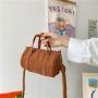 Fashion Creative Design Temperament Corduroy Bucket Bags For Women Canvas Travel Shopping Ladies Bucket Bags