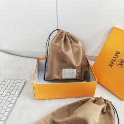Custom Logo Satin Cloth  Gift Packaging Bag Branded Matt Satin Drawstring Dust Bag For Handbag