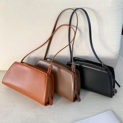 Factory Wholesale Simple Style Shoulder Bag PU Leather Spaghetti Strap Bag Cheap Hundred Bags for Women