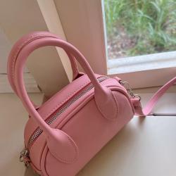 2024 NEW Summer Pink Leather Boston Bags Women Handbags Ladies Fashion Shoulder Sling Cross Body Bag Women Handbag Wholesale