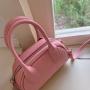 2024 NEW Summer Pink Leather Boston Bags Women Handbags Ladies Fashion Shoulder Sling Cross Body Bag Women Handbag Wholesale
