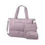 LOVEVOOK wholesale large quilted 3pc handbags sets luxury fashionable travel luggage duffel Gym weekender bags for Hospital trip