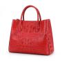 Luxury Fancy Handbags Green Pure Authentic Women Crocodile Leather Handbags Real Skin Genuine Tote Brand Bags 2024