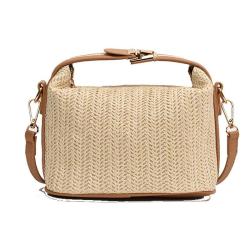 CCF661 New Fashion Summer Beach Rattan Straw Bag Handbag Lady Chain Single Shoulder Crossbody Bag Small Hand Bag