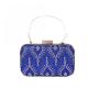 Factory wholesale luxury fashion diamond  banquet clutch bag Rhinestone evening purse with metal handle for party wedding ladies