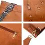 2023 HONGYA Sling HandBag PU Leather Adjustable Leopard Guitar Strap Shoulder Crossbody Hobo Bags Purse For Women