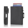 Wholesale Rfid Aluminum Card Holder Wallet Leather Aluminum Card Holder Metal Wallet