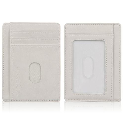 Wholesale Luxury Travel Slim Minimalist Credit Card Holder Custom Pu Leather Card Holder Wallet  Mini Business Card Holder