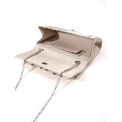 Water drop rhinestone glitter tassel pleated clutch bag for women wedding evening bag