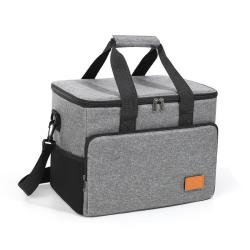 ZF333 Lunch Bag High-capacity Refrigerated Outdoor Camping with Lunch Picnic Cross-body Insulation Bag Square Insulation Box