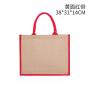 Factory Direct Sales Custom Logo Retro Color Jute Bag Waterproof and Portable Coated Linen Shopping Bag in Stock