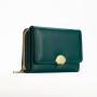 ZR860 Women's Short Zipper Wallet Fashion Girl PU Small Wallet Horizontal Square ID Card Holder Coin Purse Colored Zero Wallet