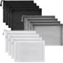 Multipurpose Nylon Mesh Cosmetic Bag Net Storage Pouch Bag For Cosmetic School Office Supplies And Travel Accessories