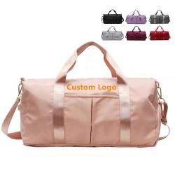 Gelory New Large Capacity Sports Gym Duffel Bag Simple Casual Wet And Dry Separation Waterproof Custom Logo Travel Fitness Bags
