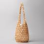 New Fashion Design Feeling Wooden Bead Handheld One Shoulder Bucket Bag
